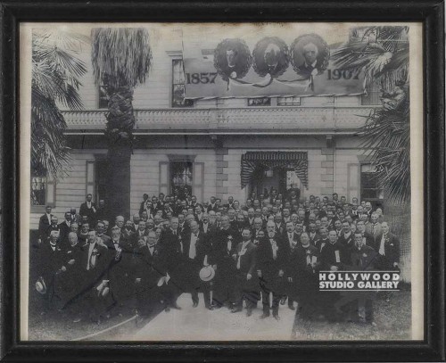 9X11B/W GROUP FOTO/MEN IM SUITS/BLK