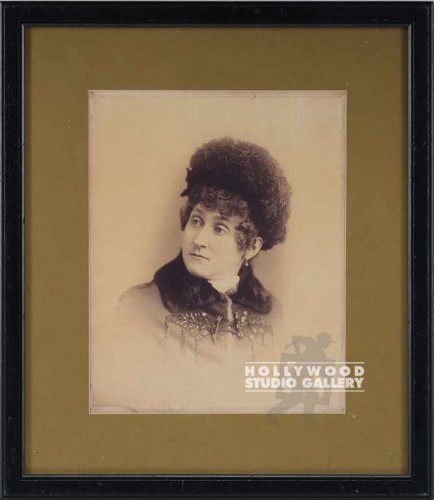 15X13VNTGE FOTO SEPIA/WOMEN/HAT/BLK
