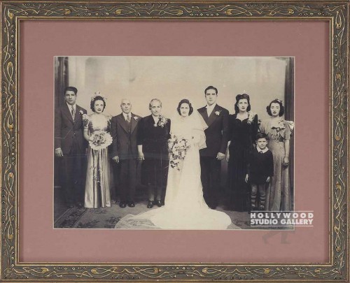 11X14 B/W WEDDING PARTY W/ LIL JOE