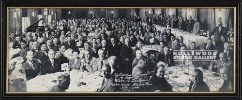 8X20 B/W PANORAMIC/DINNER GROUP/BLK