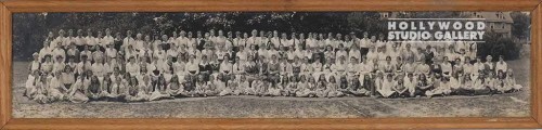 8X35  ANTQ. PANORAMIC GROUP PHOTO