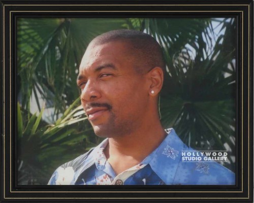 10X12 BLACK MAN WITH EAR RING