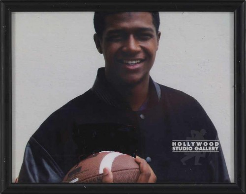 9X12BLK FRM/BLACK GUY/FTBALL/
