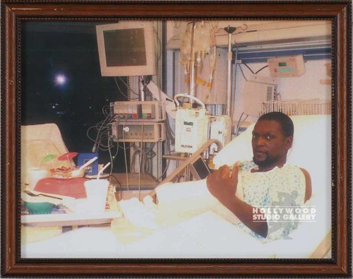 9X12 MAN ON HOSPITAL BED