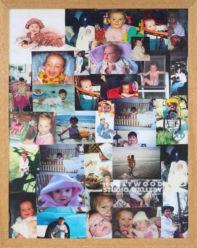 30X24 FRMD KIDDIE COLLAGE/BLNDE FRM