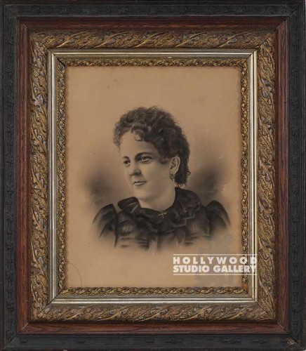 31X27 B/W VICTORIAN FEMALE PORTRAIT