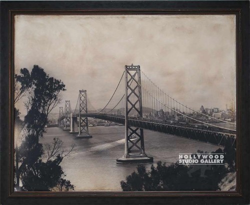 37X45 GOLDEN GATE BRIDGE PHOTO/BRWN
