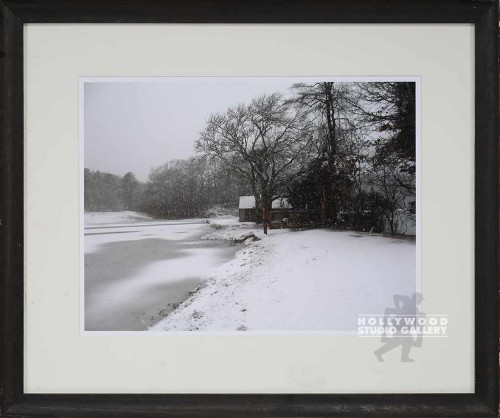 19X23 FRANKEL SNOW-BLDG-LAKE/BRN WD
