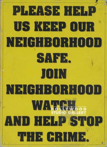 11X15 NEIGHBORHOOD WATCH