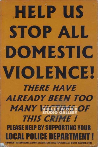 16X10 STOP DOMESTIC VIOLENCE POSTER