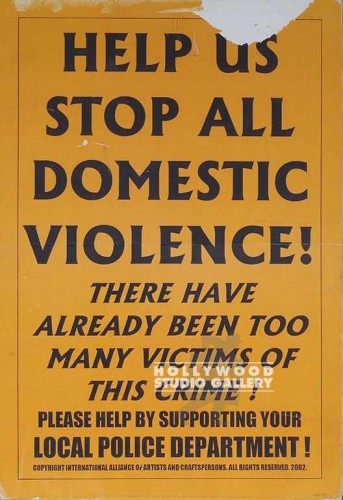 18X12 STOP DOMESTIC VIOLENCE PSTR