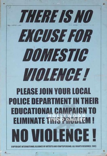 18X12 STOP DOMESTIC VIOLENCE PSTR