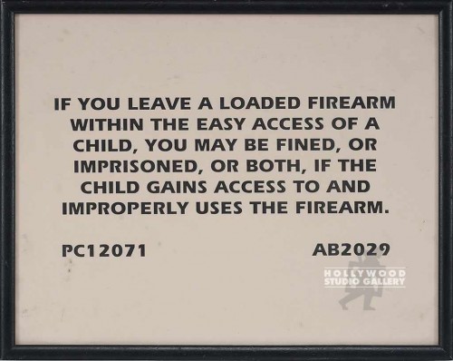 11X14 FIREARM STORE SIGN