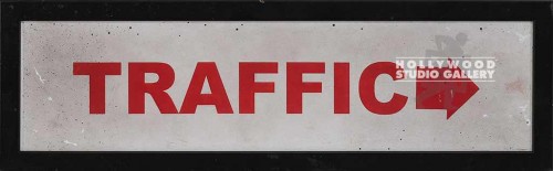 5X16 TRAFFIC SIGN W/ARROW /FRAMED