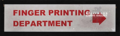 5X16 FINGER PRINTING DEPT.SIGN