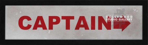 5X16 CAPTAIN SIGN W/ARROW FRAMED