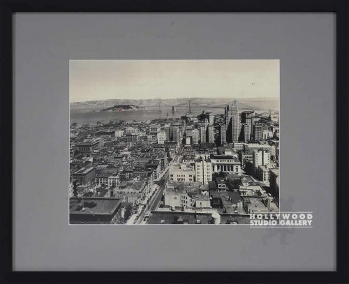 21X17 B/W  SAN FRAN/BIRDS EYE