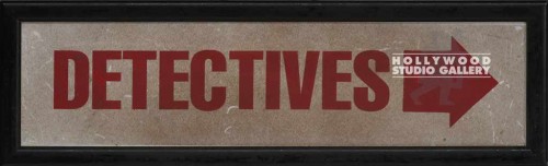 5x16 Detectives Sign/Black Frame