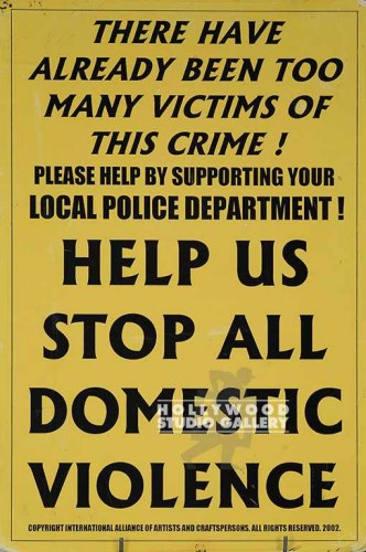 27X18 STOP DOMESTIC VIOLENCE/POSTER