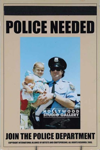 27X18 TO PROTECT & SERVE/COP W/KID