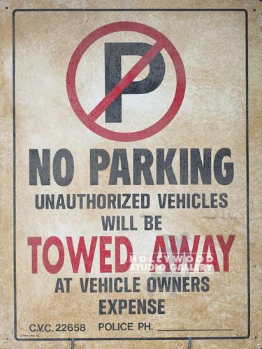 24X18 NO PARKING SIGN