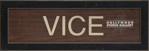 5X15 BLK WOOD FRM/ SIGN/"VICE"