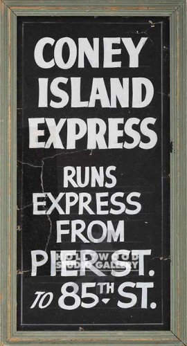 17x9 CONY ISLAND EXPRESS SIGN/WOOD