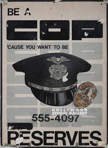 22x16 BE A COP POSTER/UNFRAMED
