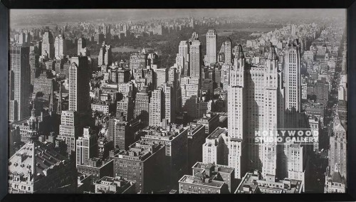 33x59 NYC B/W Photo/Black Frame CIA