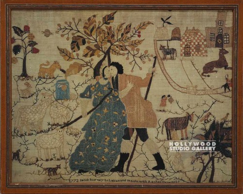 25x31 Americana Needlepoint/Couple