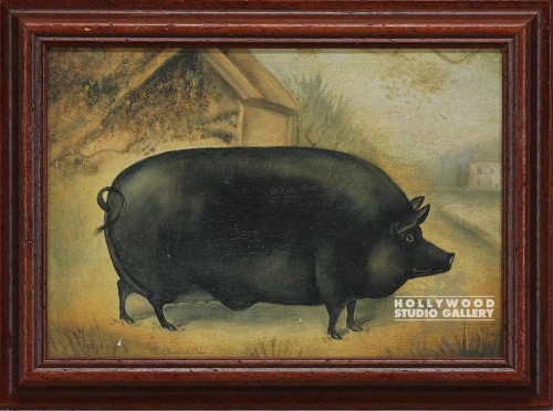 13x18 Americana Black Pig