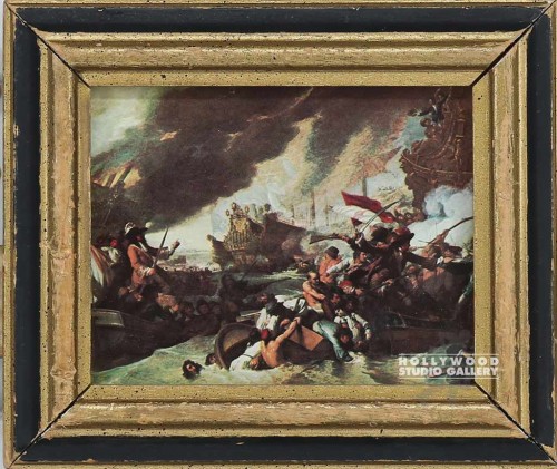6x7 Battle Scene/Sea/Blck Gld Frm