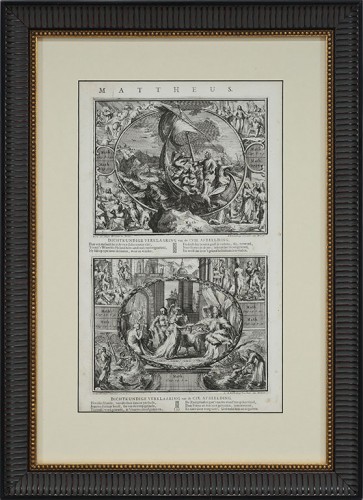 20x15 ANTQ.ENGRAVING/ BLK RIB
