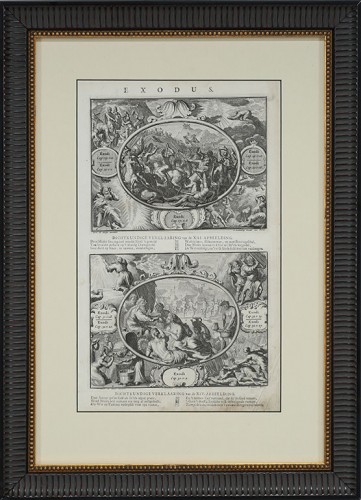 21x15 ANTQ.ENGRAVING/ BLK RIB