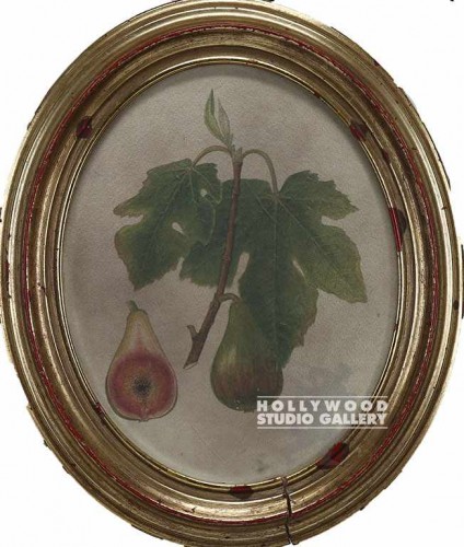 12" Oval Fruit/Gold Frame