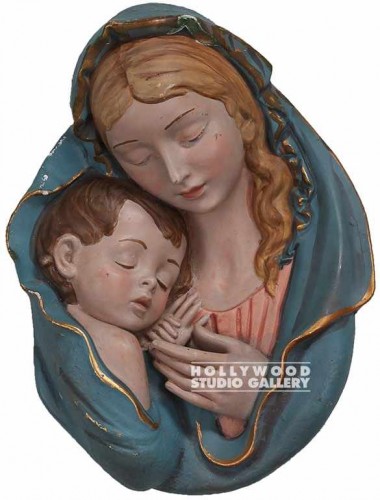 14x11 Virgin Mary w/Child/Wall Mounted