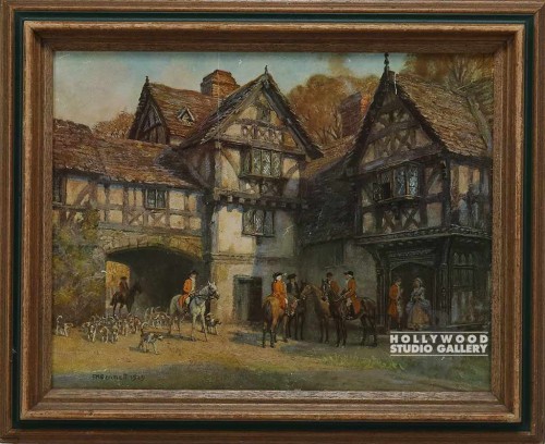18x22 Period/English Street Scene