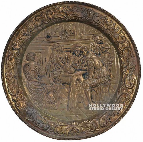 17" Brass Decorative Plate