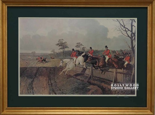 30x39 Hunt Print/Gold Frame