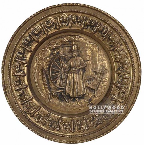 12"DIA Brass Decorative Plate