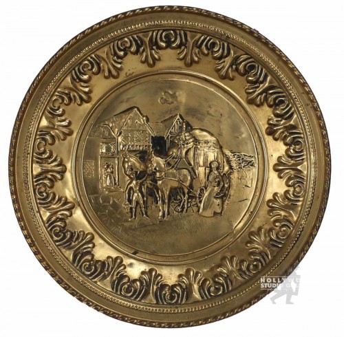 12" Brass Decorative Plate