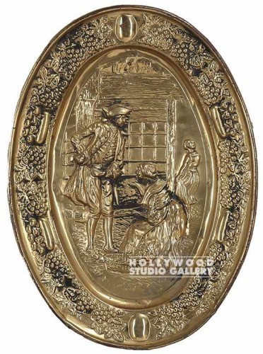 12"DIA Brass Decorative Plate