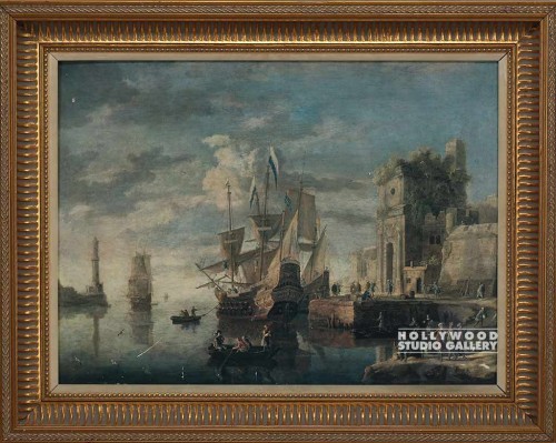 30x26 NAUTICAL/GOLD FRAME