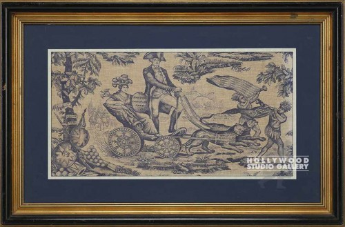 30x46 COLONIAL TAPESTRY/GOLD/BLK/WD