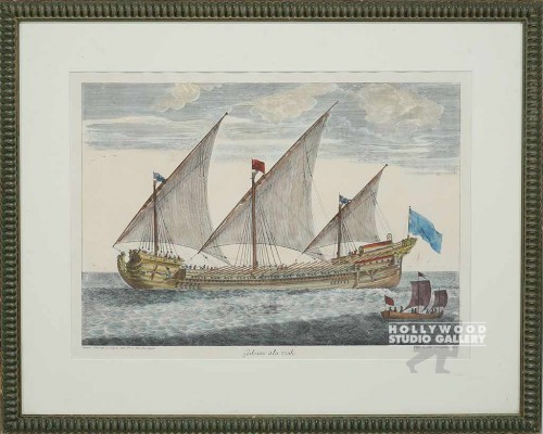 25X31 YACHT ENGRAVING/KNOBBY FRAME