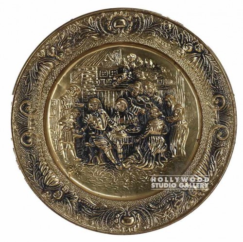 15"DIA BRASS PLATE PEOPLE
