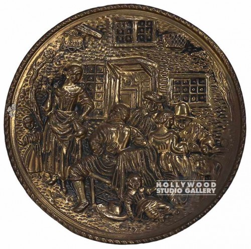 10`DIA Brass Decorative Plate