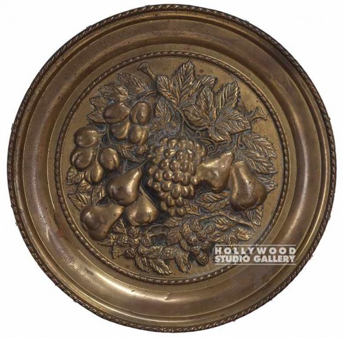 17" DIA Brass Decorative Plate