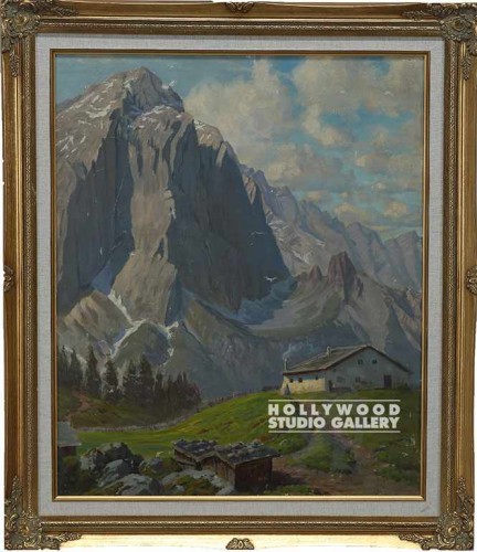 30X26 ORIG./COTTAGE/MTN./FRAMED