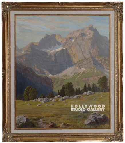30X26 ORIG./MOUNTAIN SCAPE/FRAMED